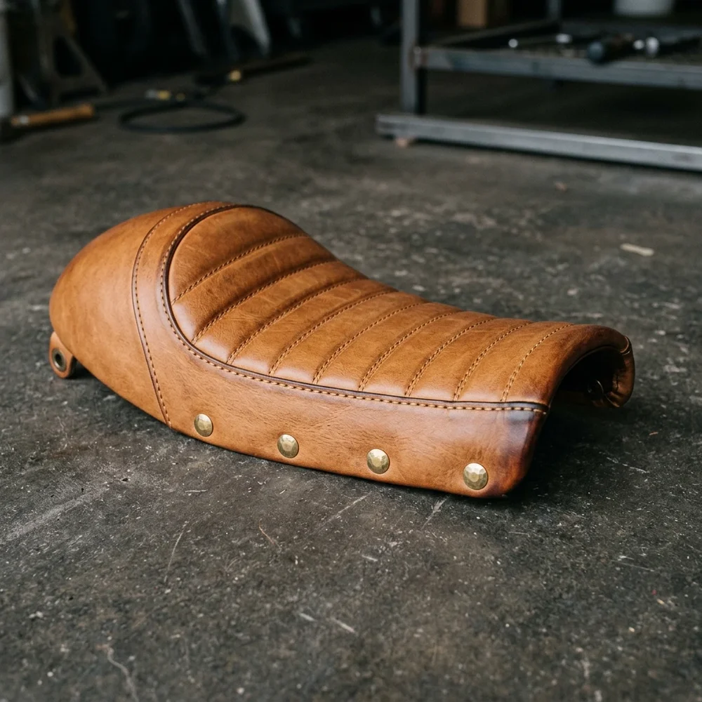 Custom mootorratta sadul