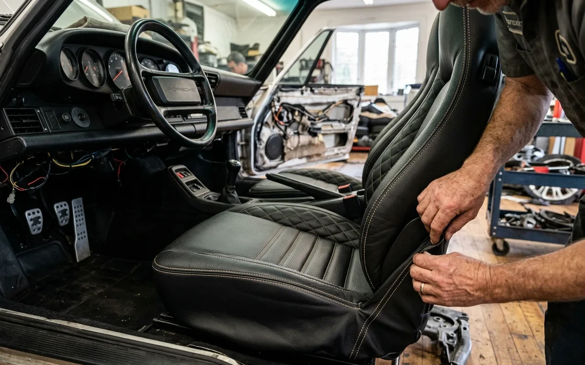 Hand-crafted leather car interior - Nahkur OÜ Võru
